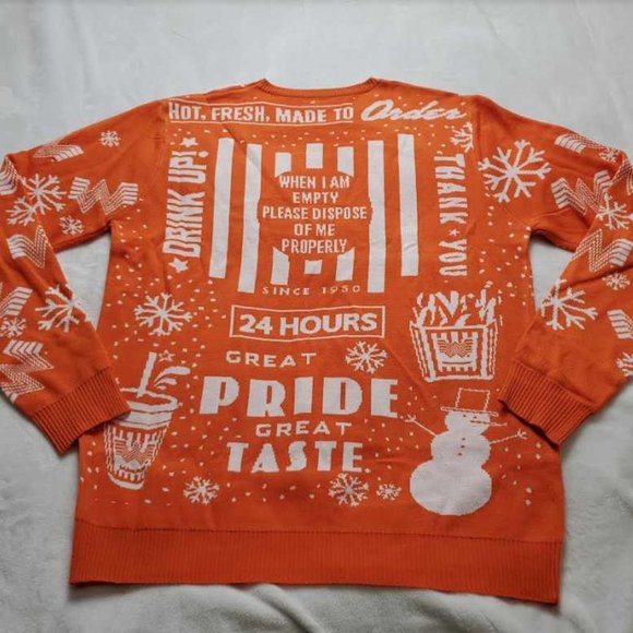 New men's L  Whataburger ugly Christmas sweater - Picture 5 of 7